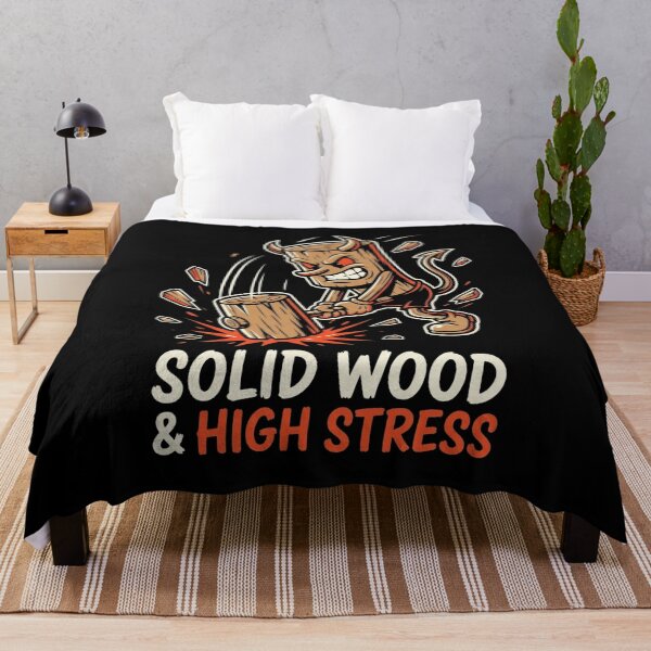 Item preview, Solid Wood & High Stress Funny Carpenter Woodworker T-Shirt designed and sold by DEADLINE DEMONS.