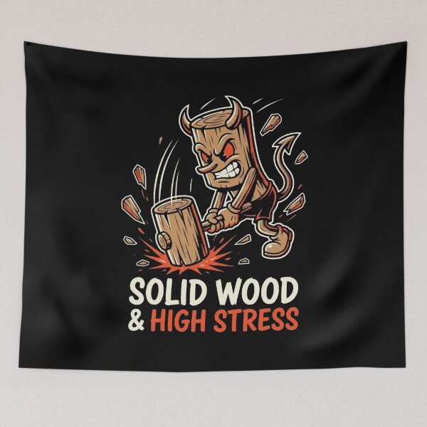 Artikelvorschau, Solid Wood & High Stress Funny Carpenter Woodworker T-Shirt entworfen und verkauft von DEADLINE DEMONS.