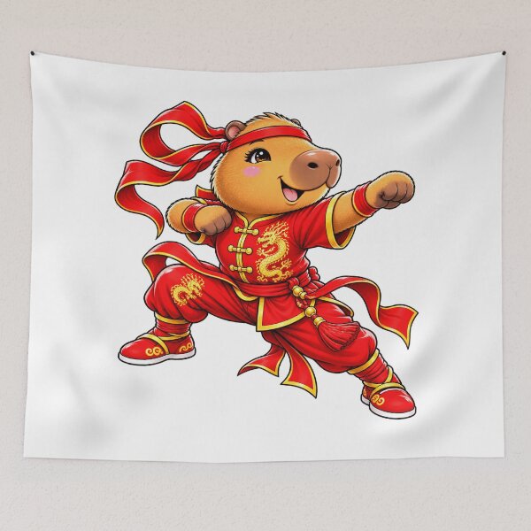 Item preview, Lindo capibara kung fu: una aventura de artes marciales chinas designed and sold by CapybaraTravels.