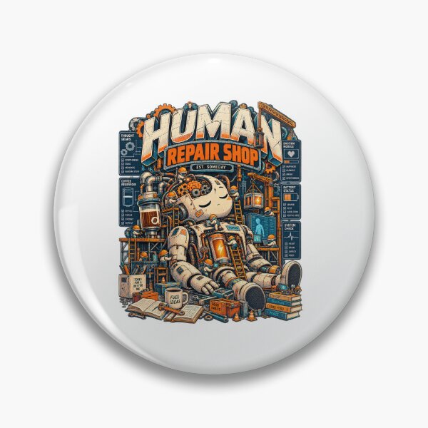 Item preview, Human Repair Shop – Tools for a Better Me | Funny Robot Engineering designed and sold by NarpLTD.