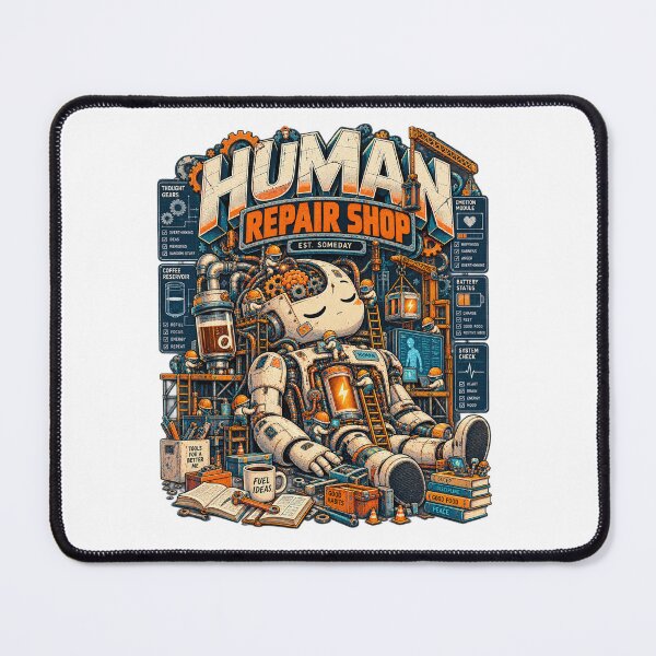 Item preview, Human Repair Shop – Tools for a Better Me | Funny Robot Engineering designed and sold by NarpLTD.