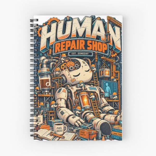Item preview, Human Repair Shop – Tools for a Better Me | Funny Robot Engineering designed and sold by NarpLTD.