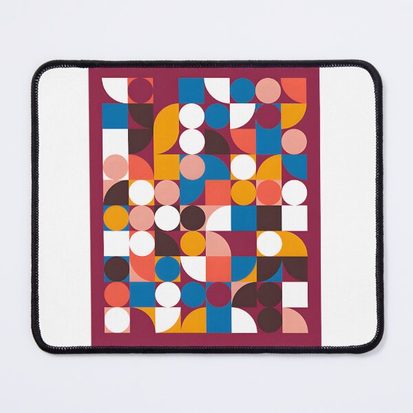 Item preview, Bauhaus Style Abstract Maroon Design with High Definition Detail designed and sold by donsuki.