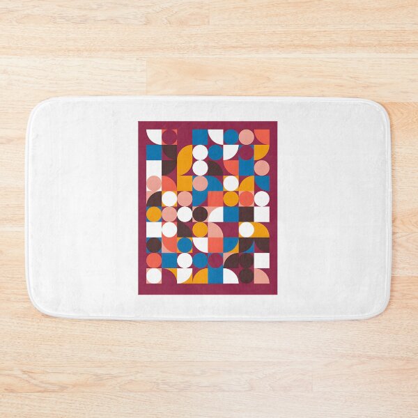 Item preview, Bauhaus Style Abstract Maroon Design with High Definition Detail designed and sold by donsuki.