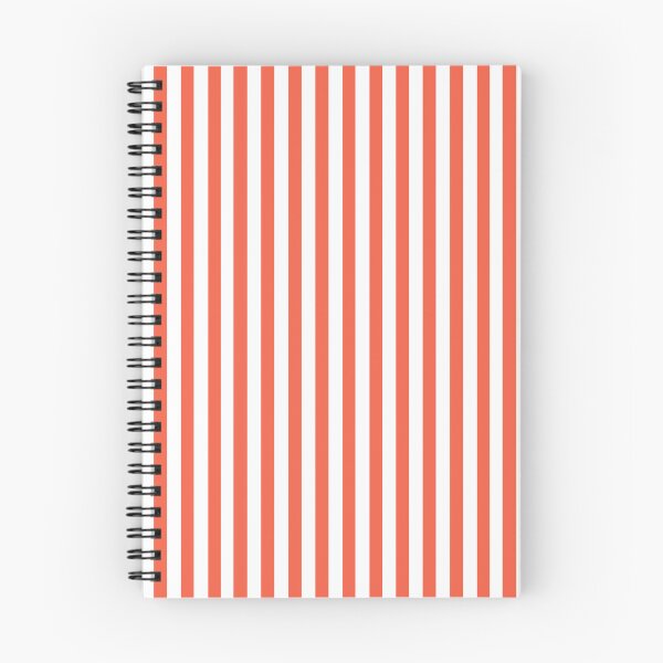 Item preview, Narrow stripes in persimmon and white designed and sold by RishabhArts1.