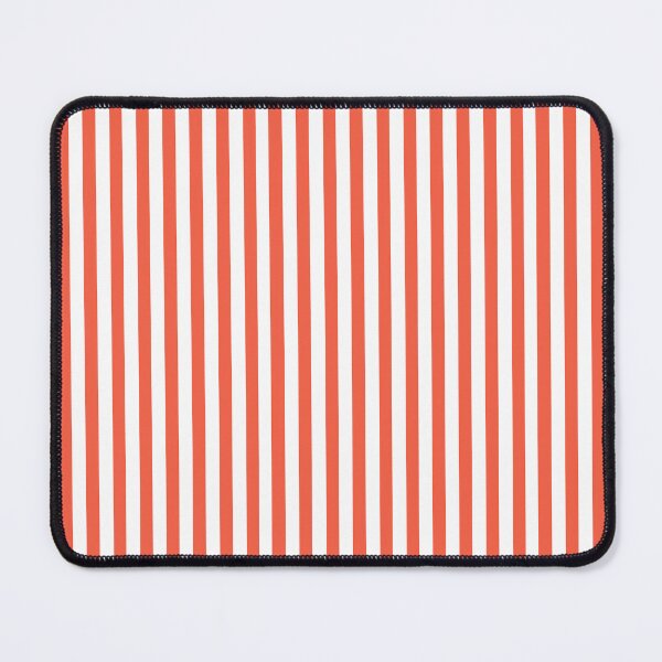 Item preview, Narrow stripes in persimmon and white designed and sold by RishabhArts1.