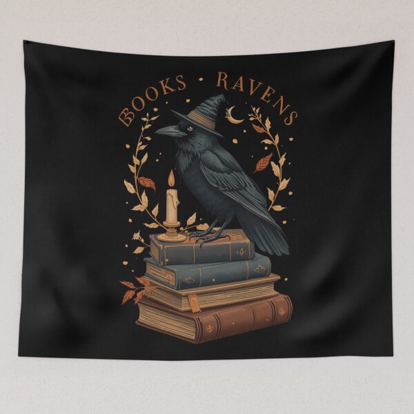 Item preview, Raven Book Lover Halloween designed and sold by ChicTrendz.
