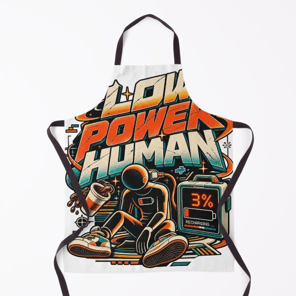 Item preview, Low Power Human – 3% Recharging Retro Space Tech designed and sold by NarpLTD.