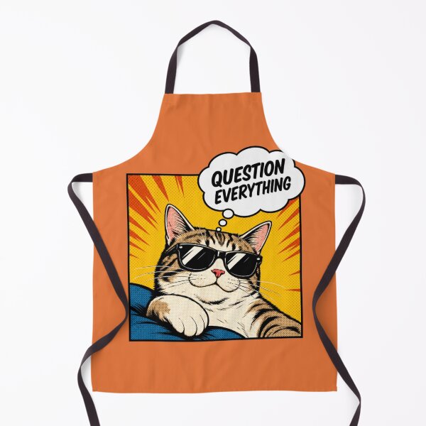 Item preview, Question Everything - Conspiracy Cat designed and sold by Kathy Kuczek.