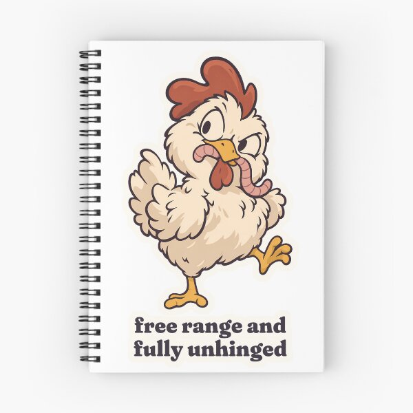 Item preview, Unhinged Backyard Chicken Free Range Worm Thief designed and sold by OuqCreations.