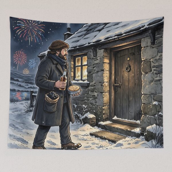 Item preview, First Footing on Hogmanay designed and sold by Sybille-Yates.