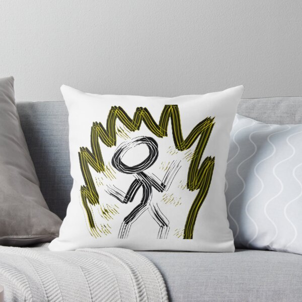 Item preview, Super Saiyan Stickman Character with Energy Aura Illustration designed and sold by SivalSin.