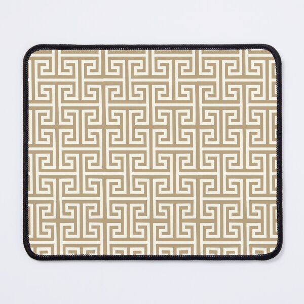 Item preview, Greek key pattern gold designed and sold by ChimaHome.