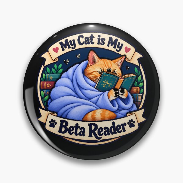 Item preview, My Cat Is My Beta Reader Cozy Writer Humor designed and sold by Tammy Winand Arts.