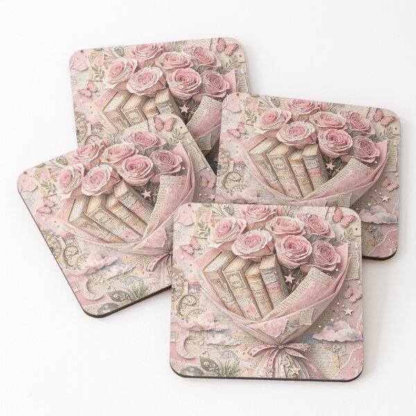 Item preview, Dream Bouquet - Vintage Books and Pink Roses designed and sold by Emamohamed.