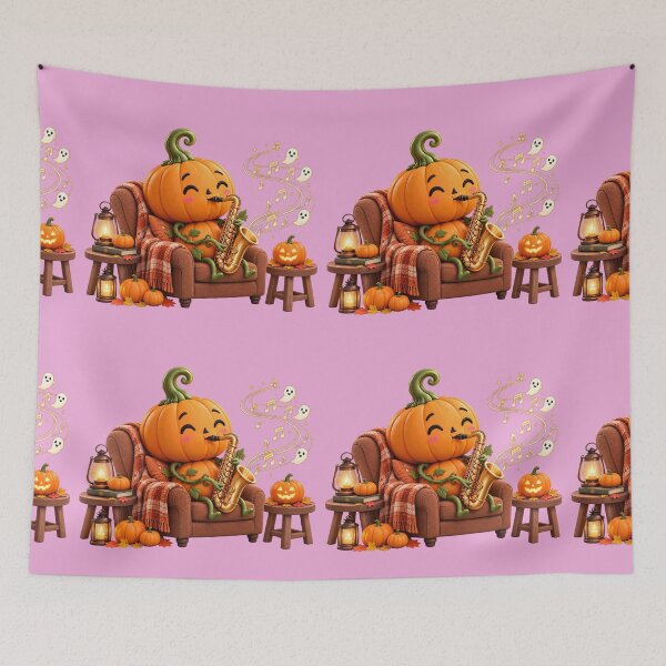 Item preview, Pumpkin Jazz Night – Autumn Halloween Magic designed and sold by NEFERSIGN.