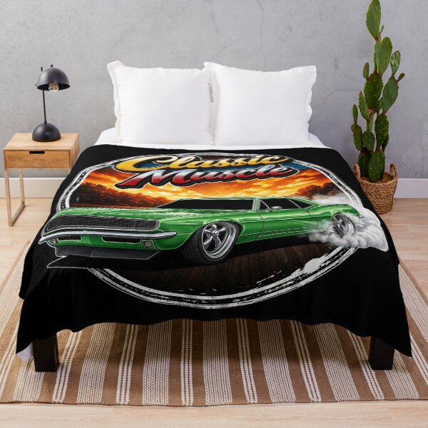 Aperçu de l'œuvre Camaro Classic Muscle 1967 – Vert moyen créée et vendue par T-Bucket-Tees.