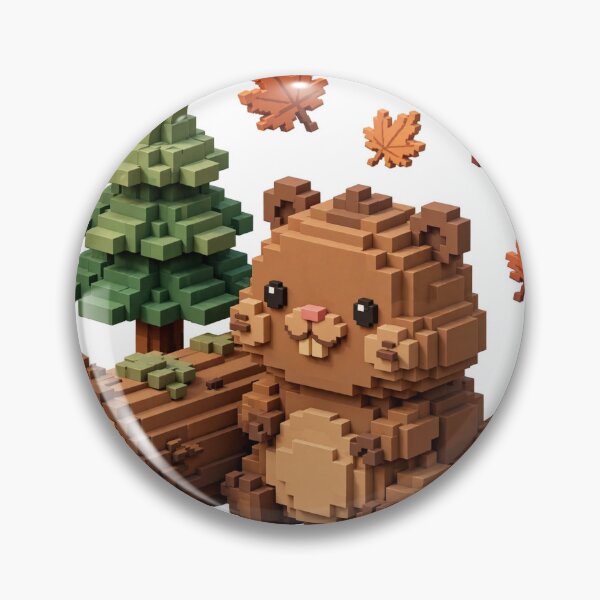Item preview, Voxel Beaver designed and sold by Sentient Cyborg Solutions.