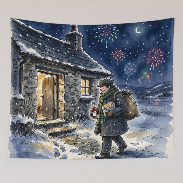 Item preview, First Footing on Hogmanay designed and sold by Sybille-Yates.