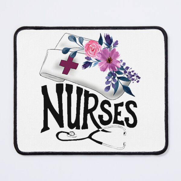 Item preview, Nurse Hat with Flowers - Beautiful Nursing Design for Healthcare Professionals designed and sold by Mohamed-Fahim.