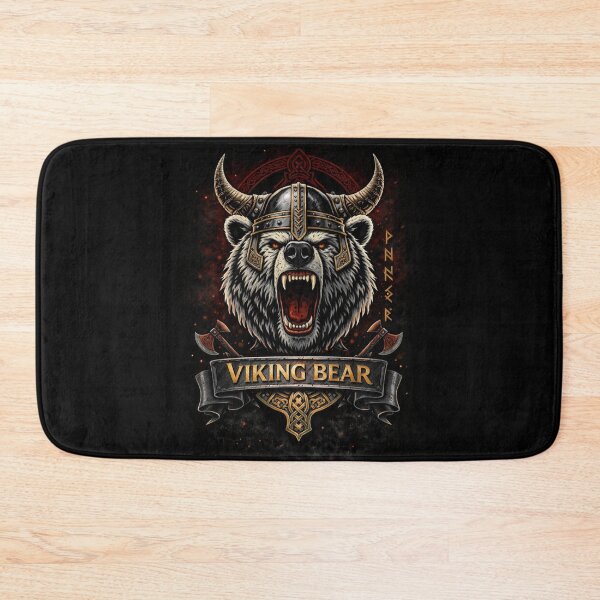 Item preview, Viking Bear Warrior – Norse Mythology Adventure Illustration designed and sold by Dogandesighn.