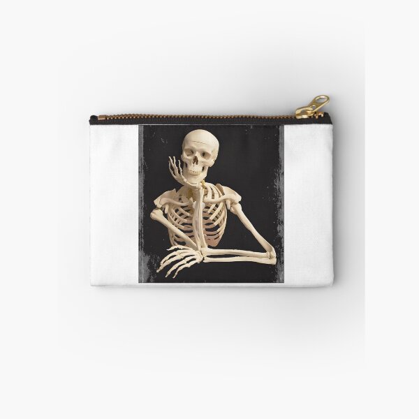 Item preview, Waiting Skeleton Illustration with Humorous and Gothic Vibes designed and sold by alkont.