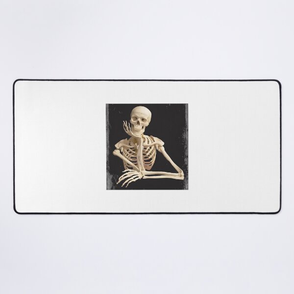 Item preview, Waiting Skeleton Illustration with Humorous and Gothic Vibes designed and sold by alkont.