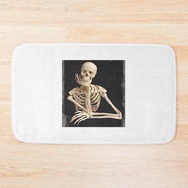 Item preview, Waiting Skeleton Illustration with Humorous and Gothic Vibes designed and sold by alkont.