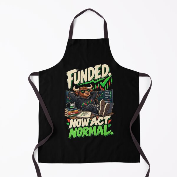 Artikelvorschau, Funded Now Act Normal | Prop Firm Trader Humor entworfen und verkauft von MOTIFOLK.