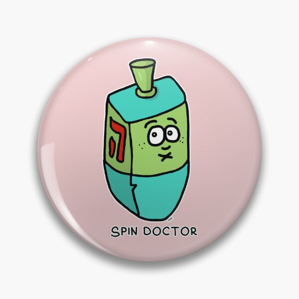 Item preview, Pegatina de Spin Doctor | Divertido juego de palabras de relaciones públicas sobre el dreidel de Hanukkah designed and sold by MyxaART.