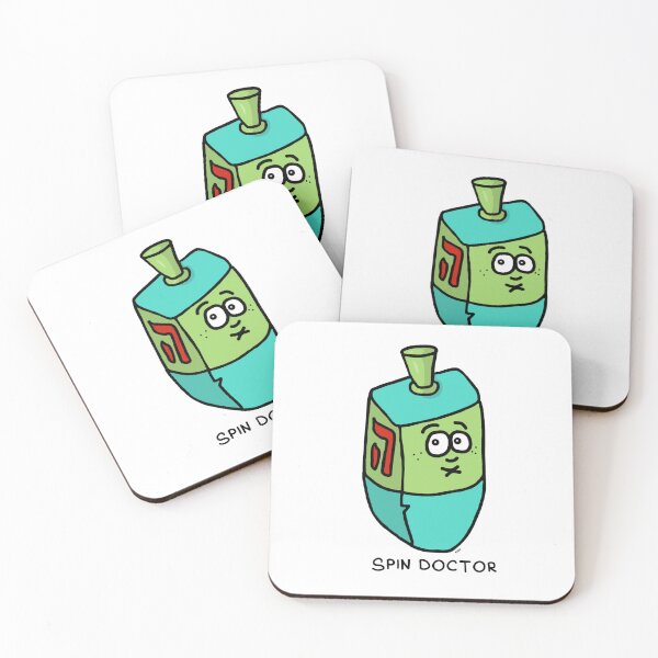 Item preview, Spin Doctor Sticker | Funny Hanukkah Dreidel PR Pun designed and sold by MyxaART.