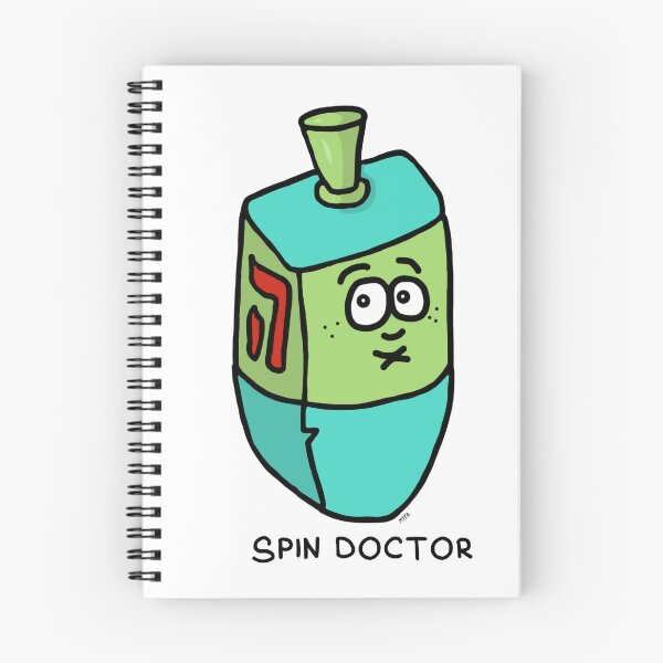 Item preview, Spin Doctor Sticker | Funny Hanukkah Dreidel PR Pun designed and sold by MyxaART.