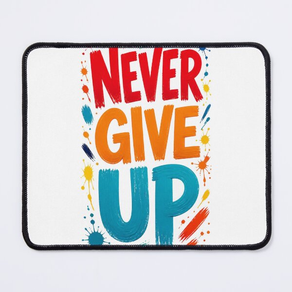 Item preview, Never Give Up Motivational Quote Sticker designed and sold by ayushidesign.
