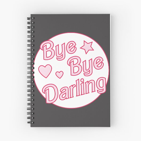 Item preview, Farewell Message Design Saying Bye Bye Darling with Elegant Script designed and sold by alkont.