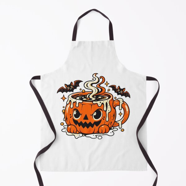 Item preview, Cute Halloween Pumpkin Spice Coffee Mug - Kawaii Spooky Bat Sticker designed and sold by VYBEHAUS.