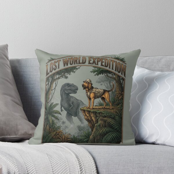 Artikelvorschau, Lost World Expedition – Lustiger Dinosaurierfilm – Abenteuer – Geschenk für Hundeliebhaber – Geschenk für Bluthundeliebhaber entworfen und verkauft von FurRealStudioCo.
