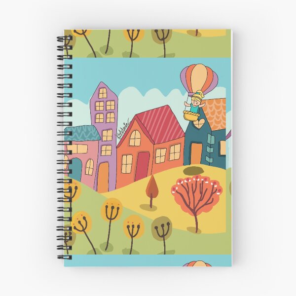 Item preview, Hot air balloon city colorful designed and sold by Keddmia.