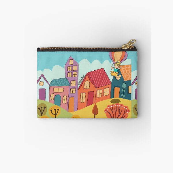 Item preview, Hot air balloon city colorful designed and sold by Keddmia.