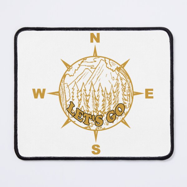 Item preview, compass and forest designed and sold by Vibeprintstyle.