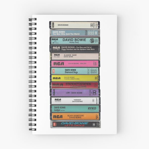 Item preview, David Bowie - Studio Albums - Vintage Cassette Print designed and sold by Mr Mustard Prints.