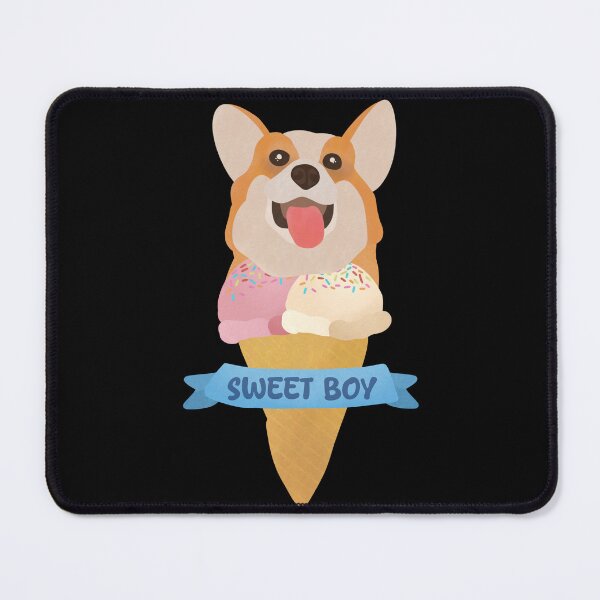 Item preview, Sweet boy Ice Cream Corgi illustration designed and sold by FandomizedRose.