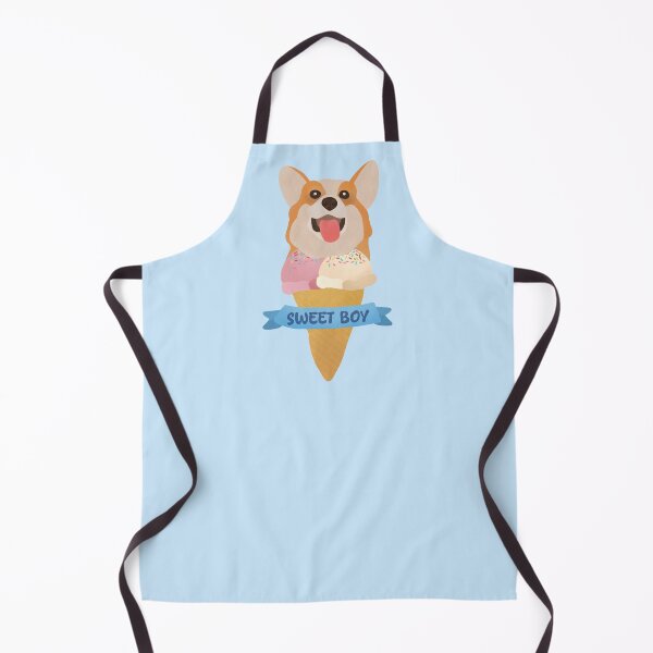 Item preview, Sweet boy Ice Cream Corgi illustration designed and sold by FandomizedRose.