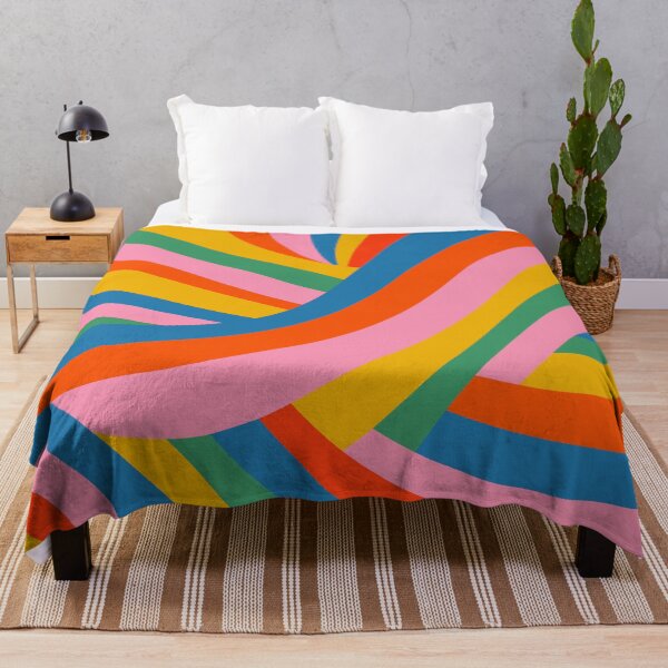 Item preview, Abstract Colorful Rainbow Whirl Retro Contemporary Pattern designed and sold by kierkegaard.