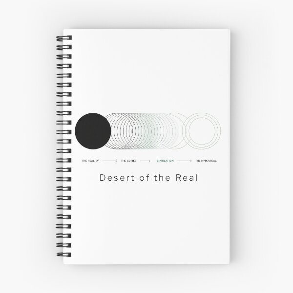 Item preview, Desert of the Real - Minimalist Baudrillard Simulacra Art designed and sold by MeaningIsUse.