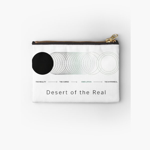 Item preview, Desert of the Real - Minimalist Baudrillard Simulacra Art designed and sold by MeaningIsUse.