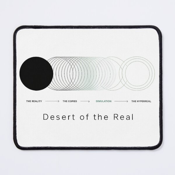 Item preview, Desert of the Real - Minimalist Baudrillard Simulacra Art designed and sold by MeaningIsUse.