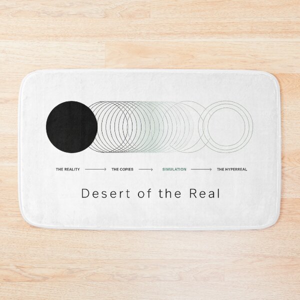 Item preview, Desert of the Real - Minimalist Baudrillard Simulacra Art designed and sold by MeaningIsUse.