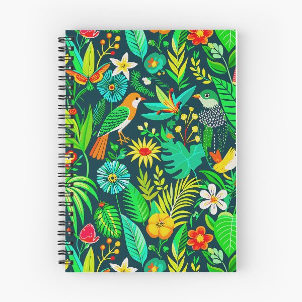 Item preview, Tropical Rainforest Birds And Green Lush Foliage Pattern designed and sold by FemmePod.