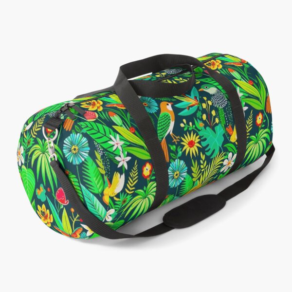 Item preview, Tropical Rainforest Birds And Green Lush Foliage Pattern designed and sold by FemmePod.
