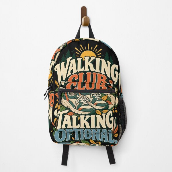 Artikelvorschau, Walking Club Talking Optional | Introvert Walking Humor entworfen und verkauft von MOTIFOLK.